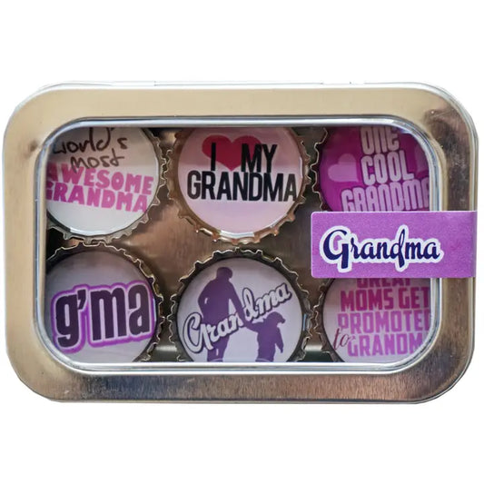 Set of 6 Grandma Magnet Set