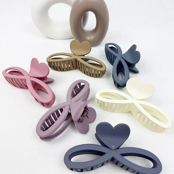 Heart Matte Hair Clip