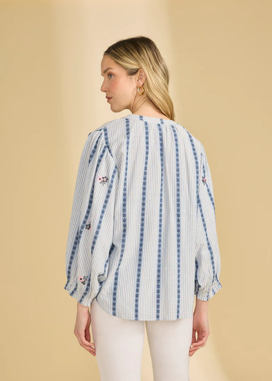FDJ Embellished Striped Shirt