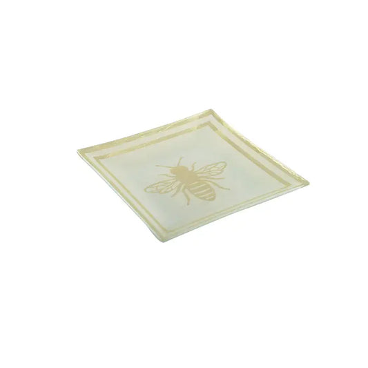Glass Bee Plate Sm.