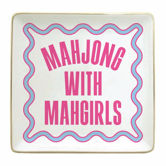 Trinket Tray-Mahj with Mahgirls