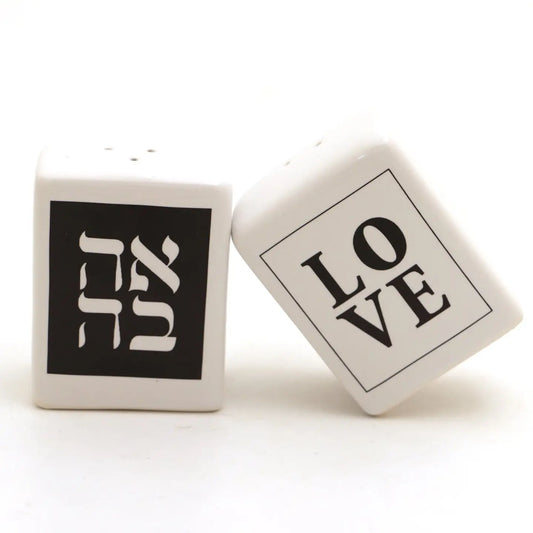 Ahava/Love Salt & Pepper