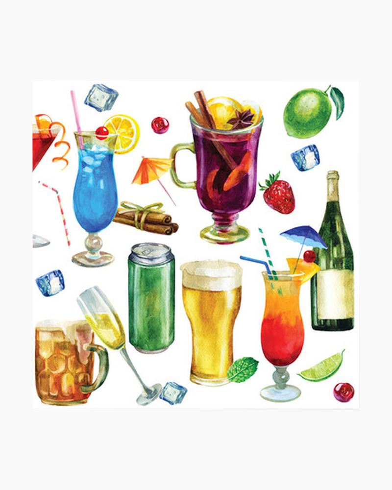 Michel Design Works Happy Hour Luncheon Napkin