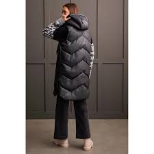 Tribal Long Sleeveless Puffer
