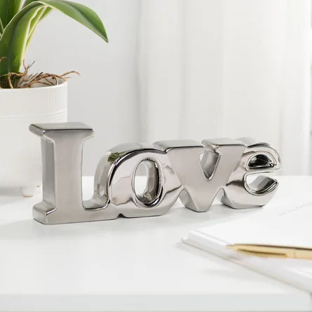 "Love" Ceramic Sculpture