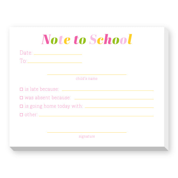 School Note Cards