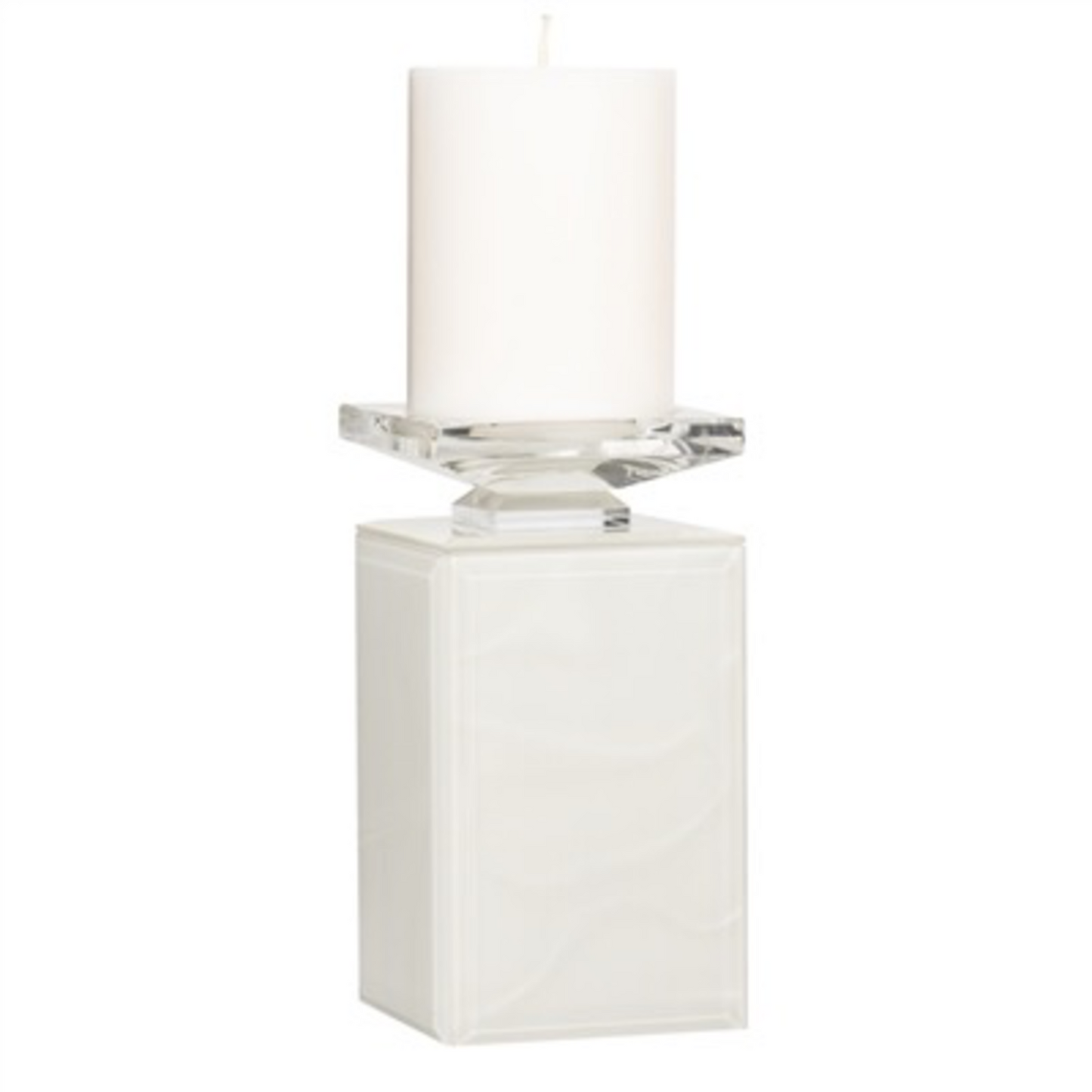 Glass Square Column Candle
