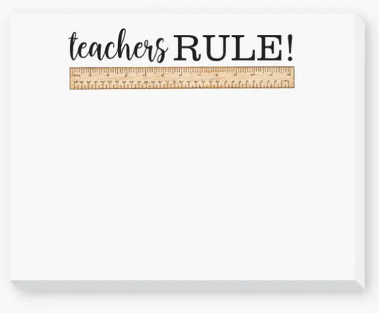 Teachers Rule Notepad