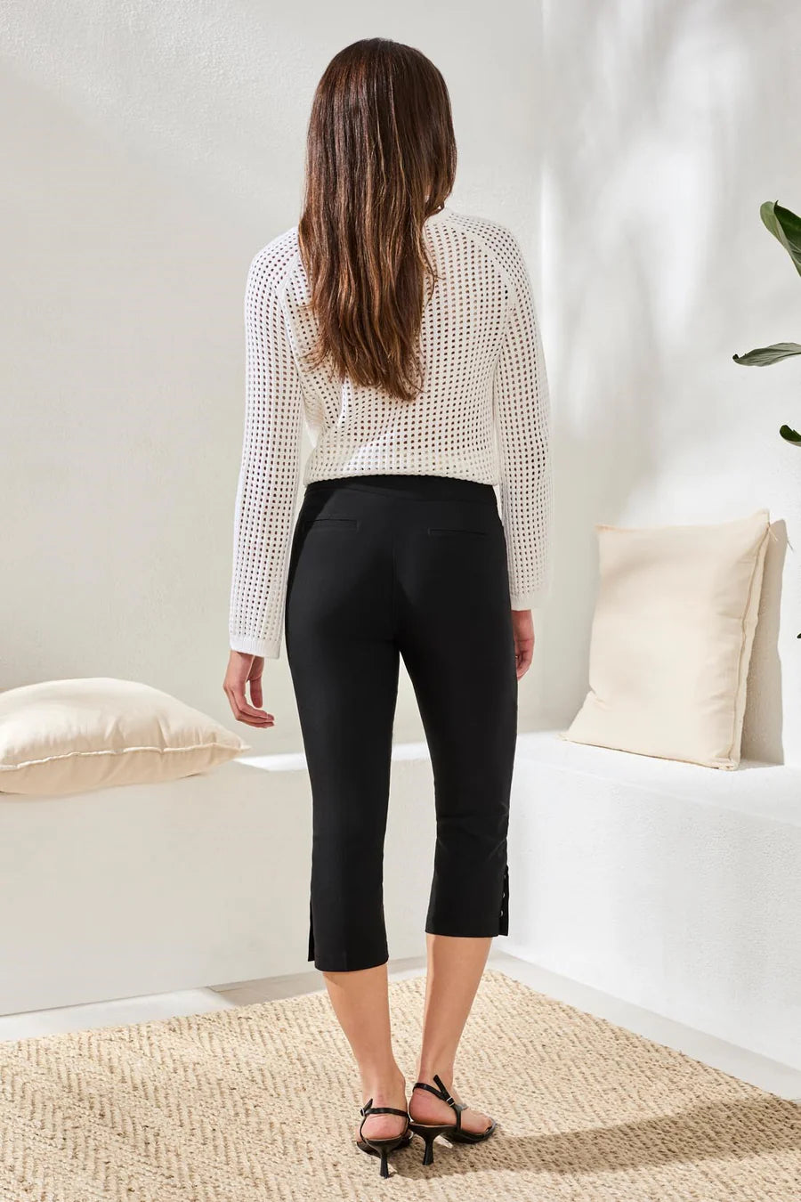 Tribal Flatten It® Slim Leg Capris With Snap Vent