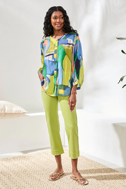 Tribal Dolman Wide Sleeve Blouse