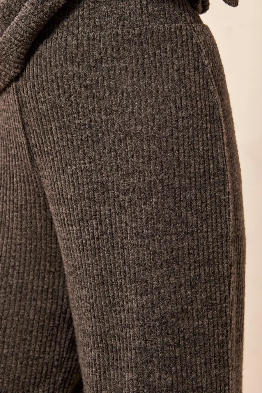 Tribal Ribbed Knit High-Rise Flowy Lounge Pants
