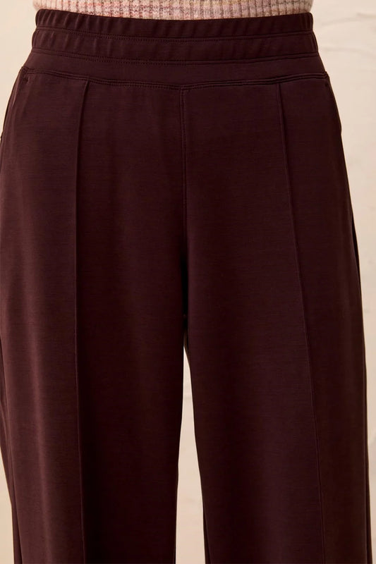 Tribal Wide Leg Pant W/ Pintucks & Back Pockets