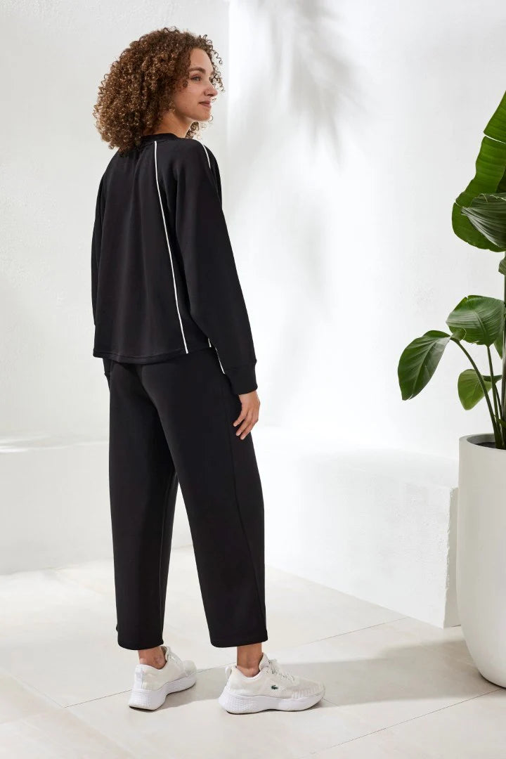 Tribal Techno Lux Longsleeve Dolman W/ Contrast Piping