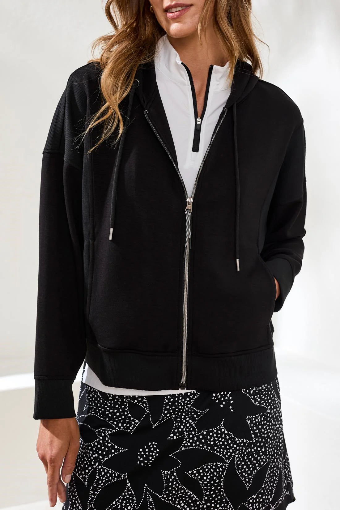 Tribal Techno Lux Hooded Cardigan