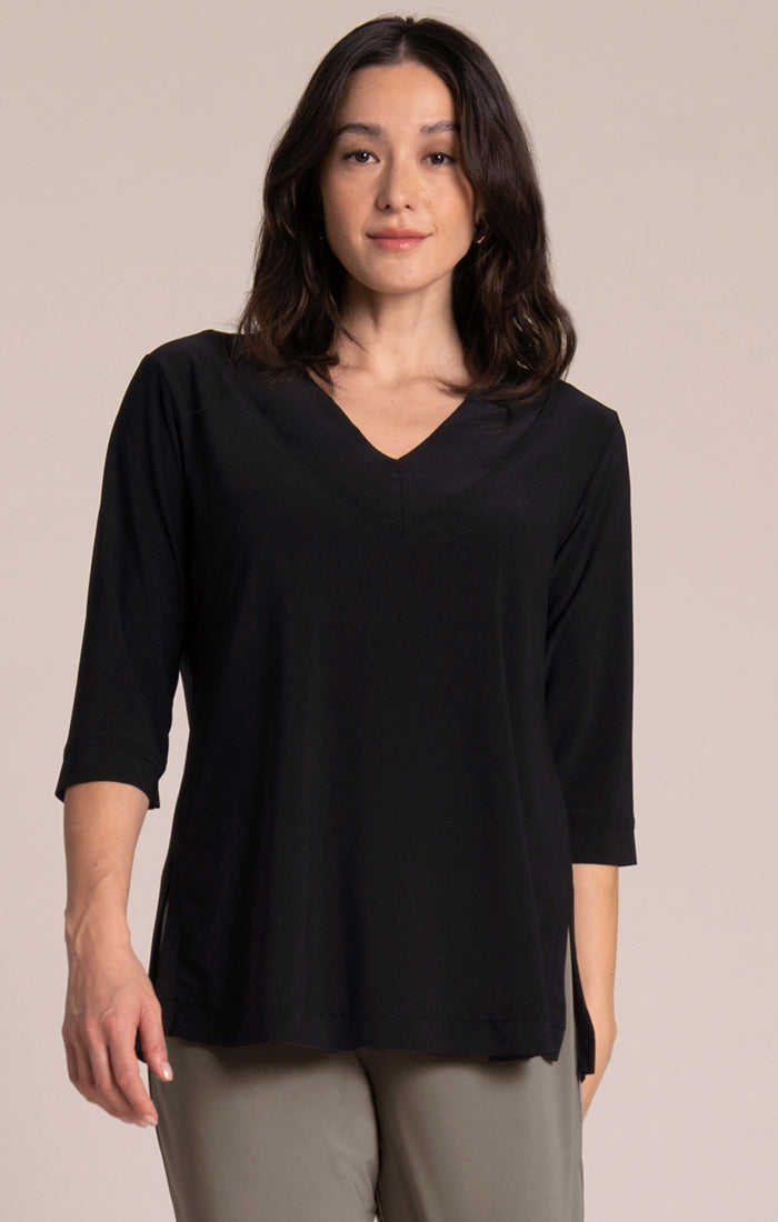 Sympli Splice V Neck Go To Top