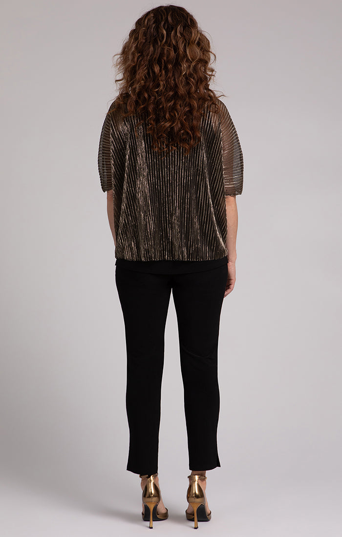 Sympli Nu Clip Top, Pleated Mesh