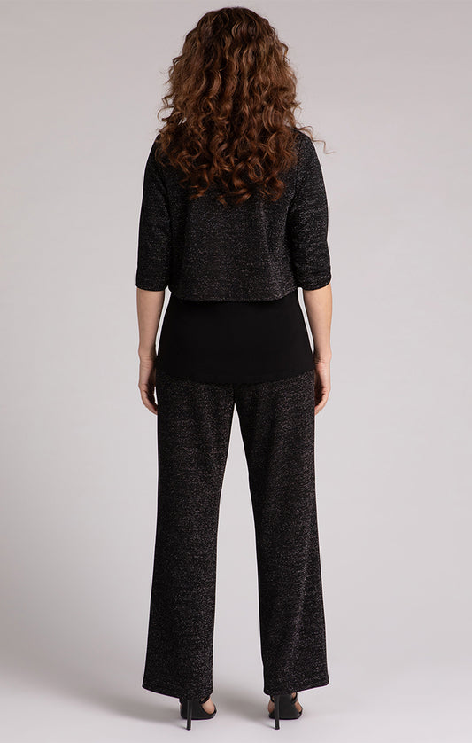 Sympli Classic Bolero Cardigan, Metallic Gold