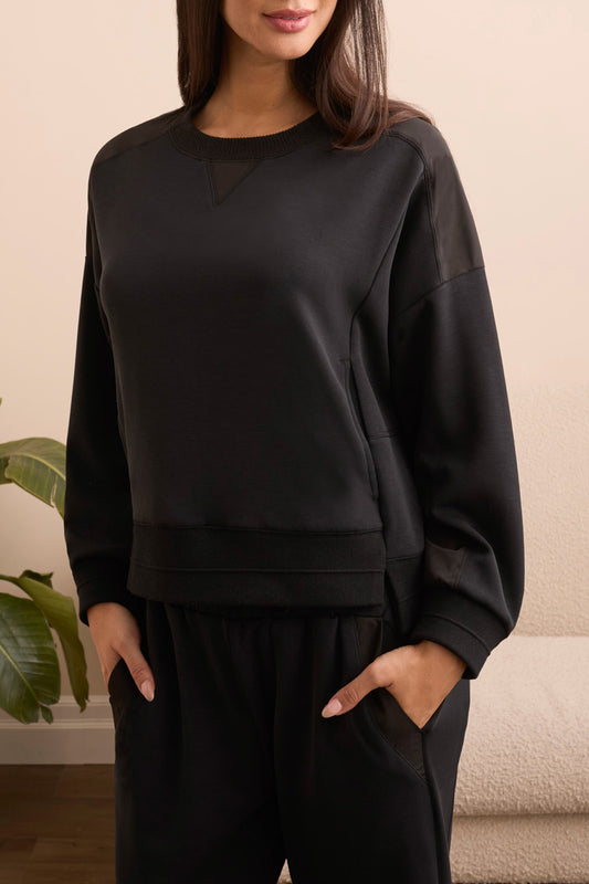 Tribal Long Sleeve Top W/ Pockets