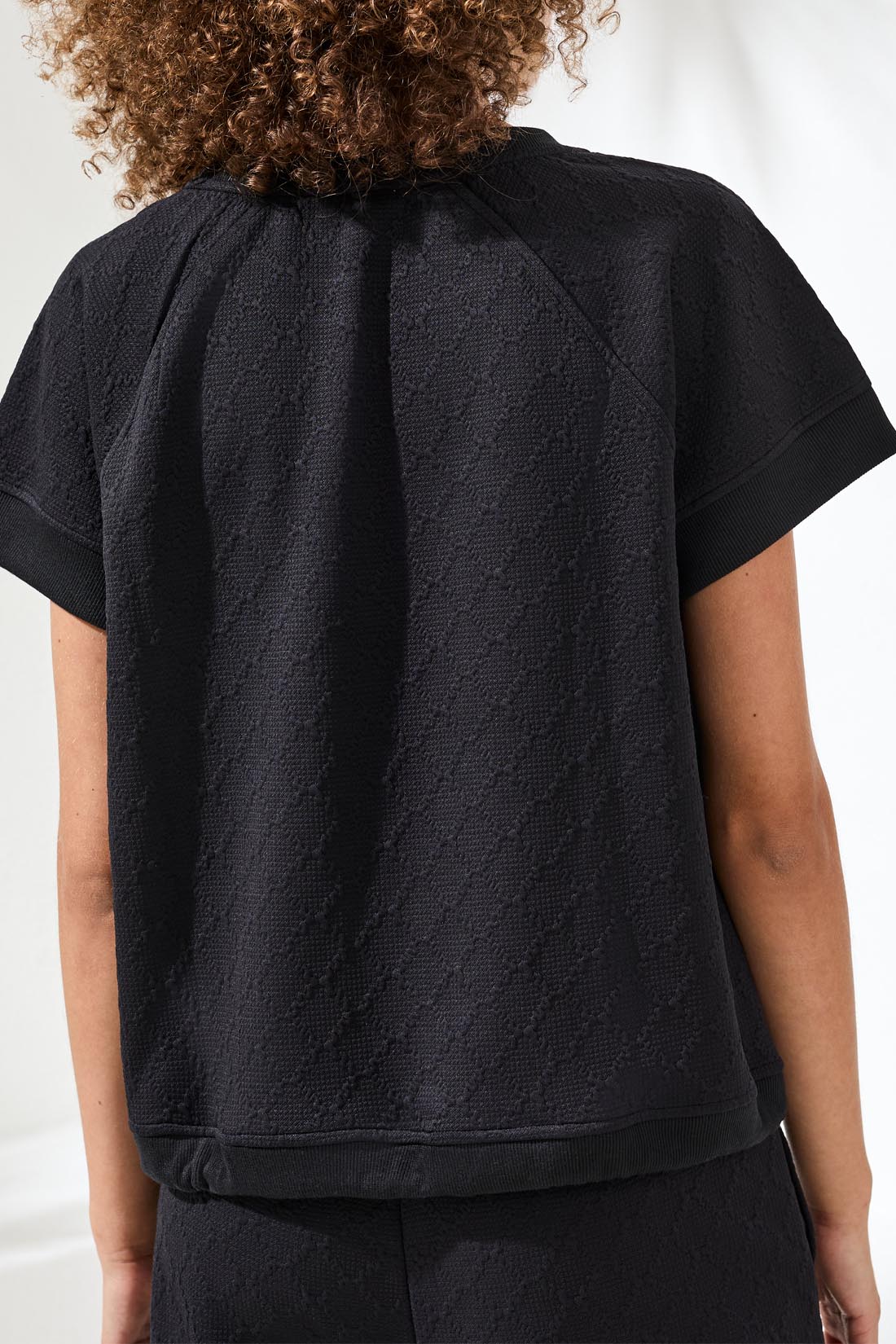 Tribal Crew Neck Top W/ Drawstring