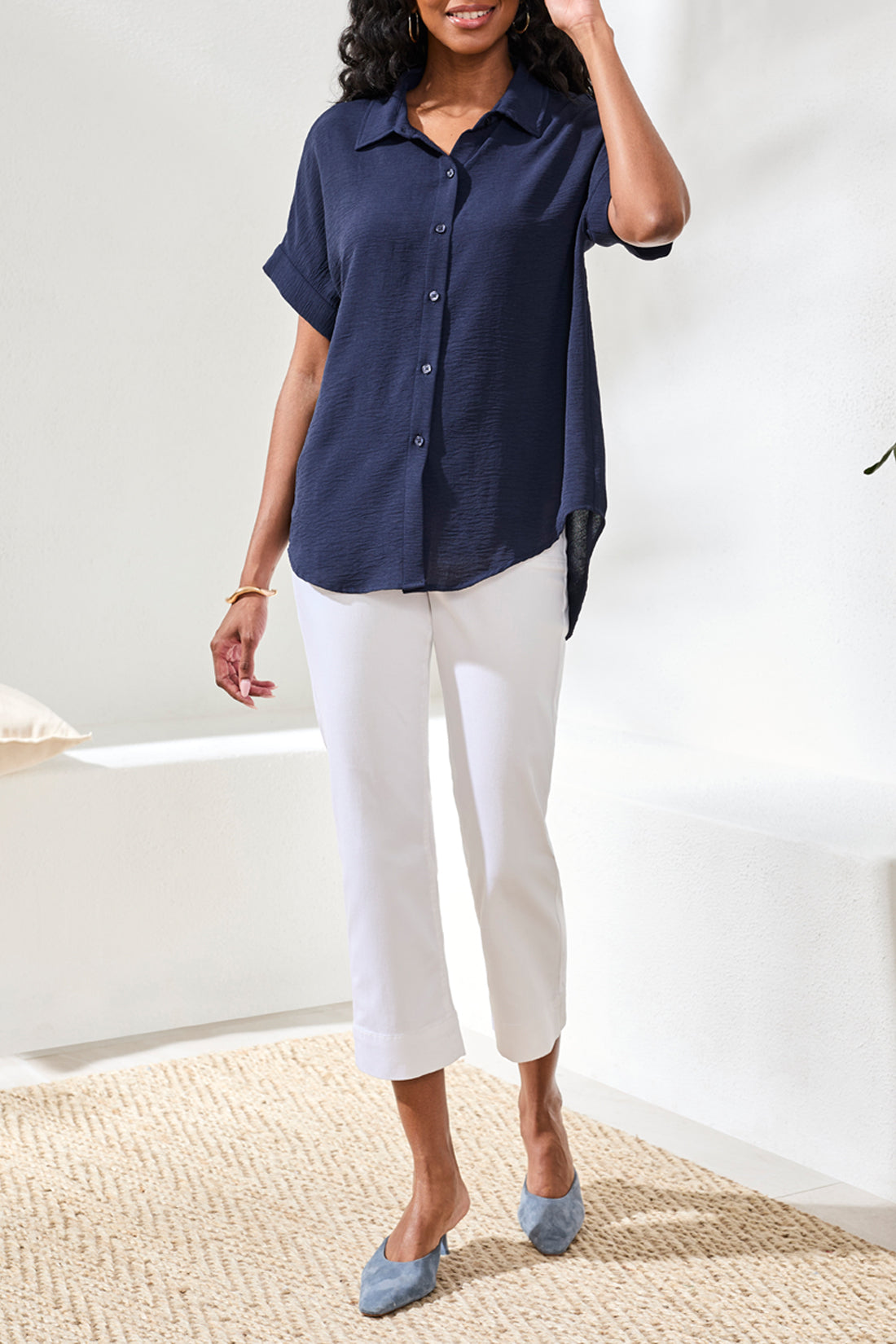 Tribal Short Sleeve Button Up Shirt