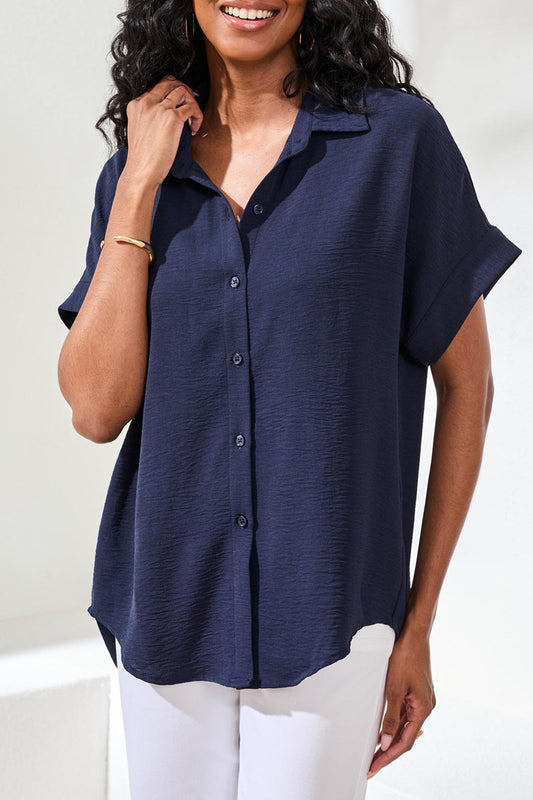 Tribal Short Sleeve Button Up Shirt