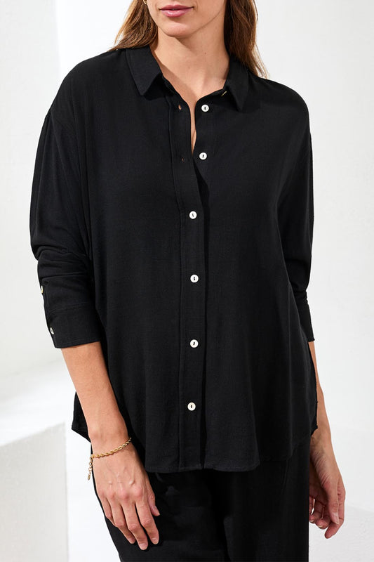 Tribal Button Detail Shirt