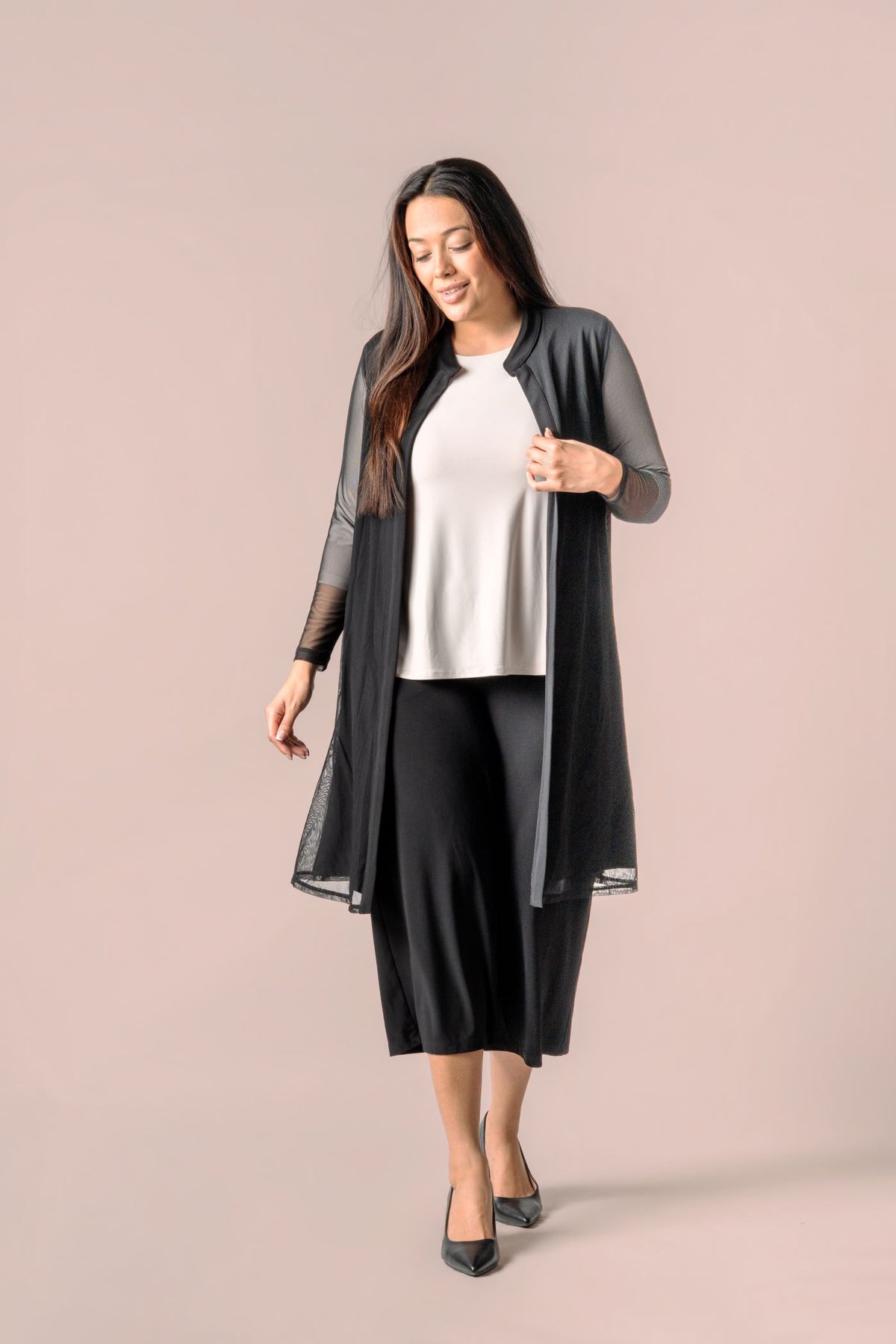 Sympli Grand Duster Placement Print