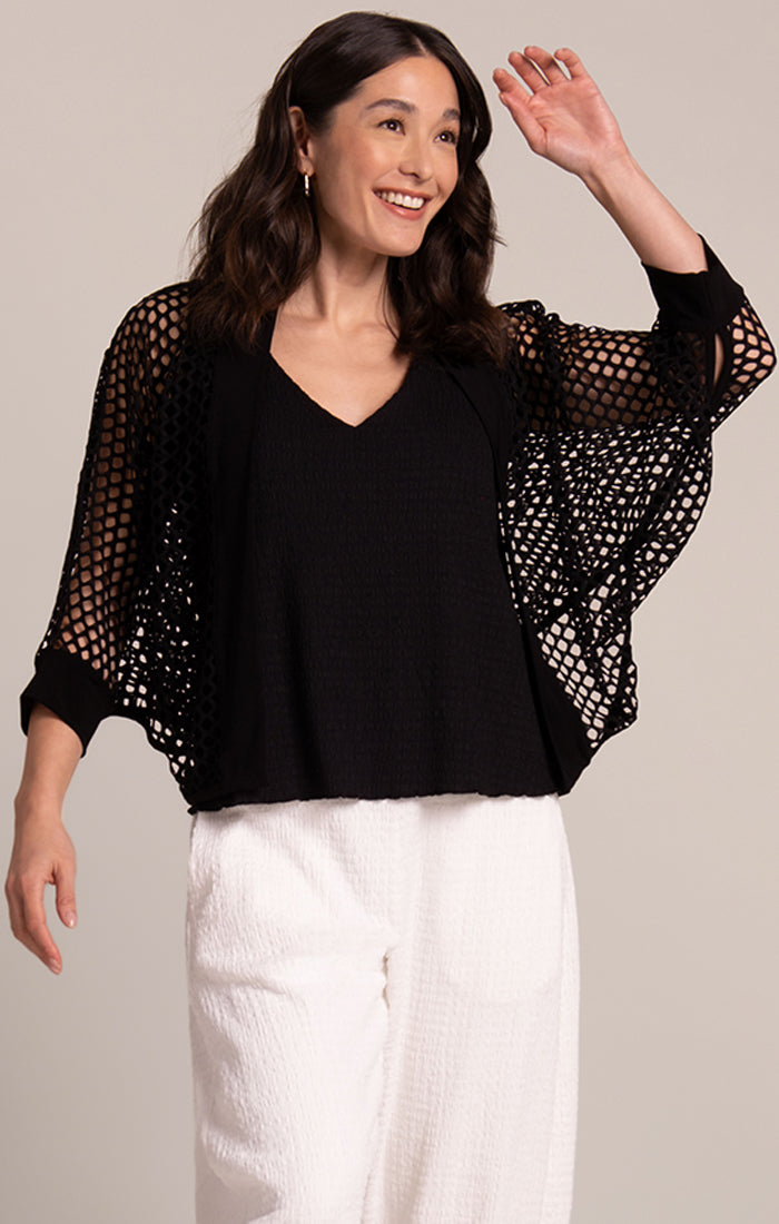 Sympli Honeycomb Shrug