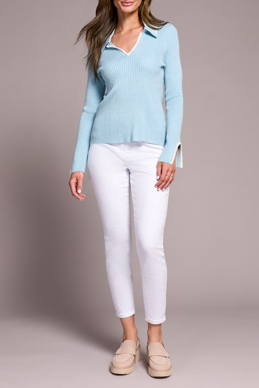 Tribal Long Sleeve Polo Neck Sweater W/ Blanket