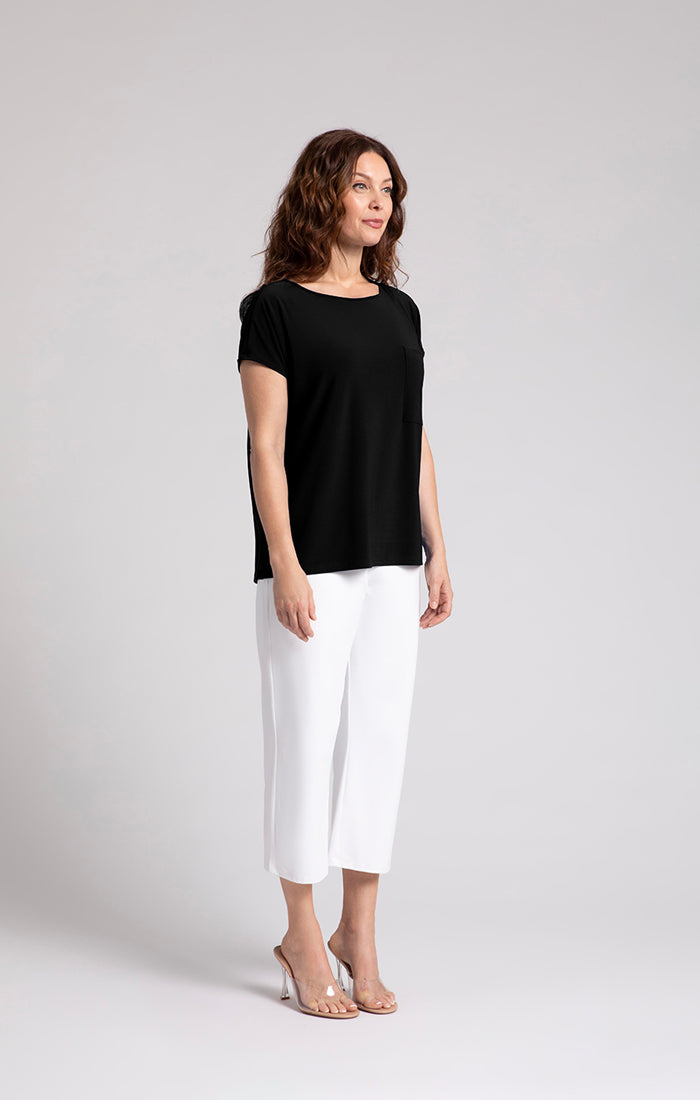 Sympli Dolman Pocket Top, Cap Sleeve