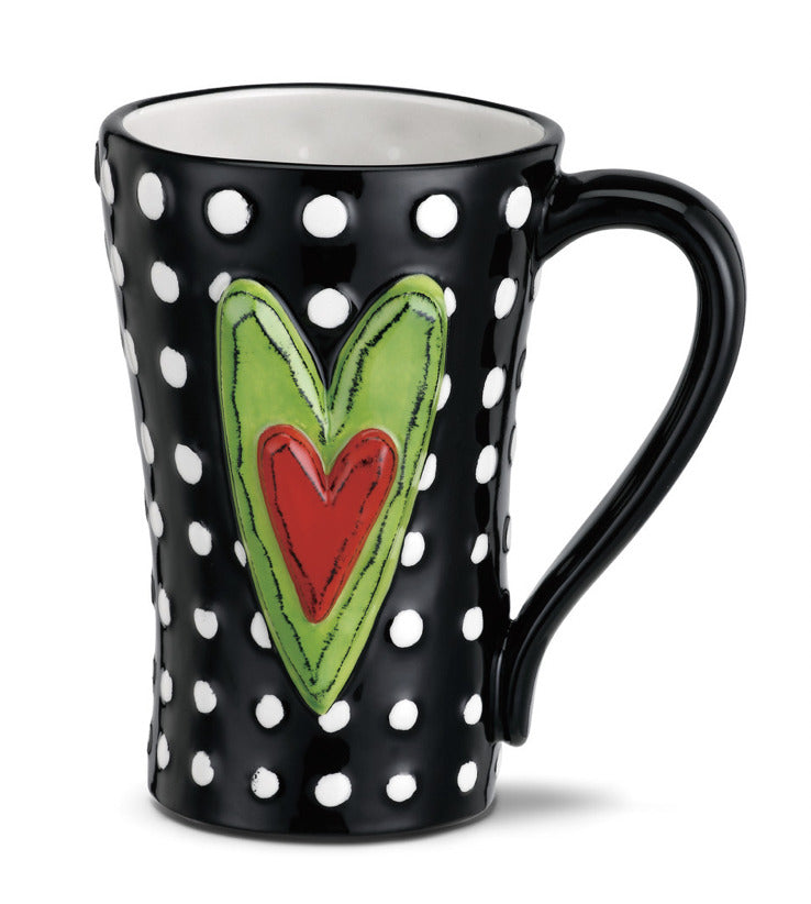 Ceramic White Dots Mug